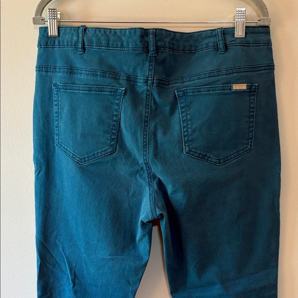 Jaclyn Smith Dark Teal Skinny Jeans